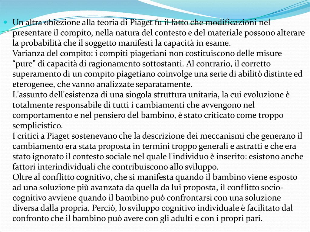 Dal costruttivismo al neo costruttivismo o neurocostruttivismo